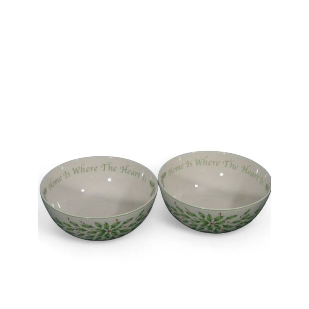 Lenox Holiday Sentiment Home Is Where The Heart Is Serving Bowls